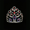 Red Blue Star Tiara Pageant Crown For Patriotic