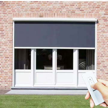 DTOP 2024 Outdoor Zip Track Roller Blind with Tubular Motor for Houses