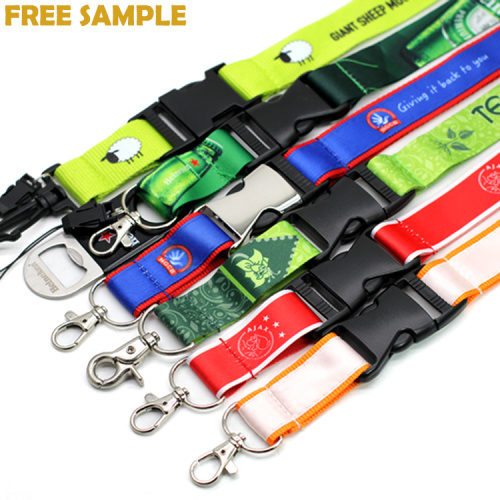 Personalisierte Druckpolyester -Sublimation Custom Lanyards