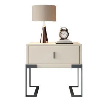 Modern Unique Design Stainless Steel Bedside Table
