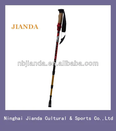 Folding outdoor travel flexible mountain hiking walking stick trekking pole