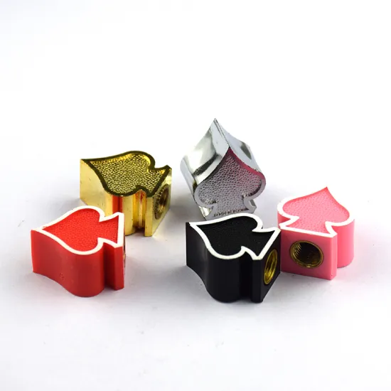 Heart-shaped plastic tire valve cap valve nozzle