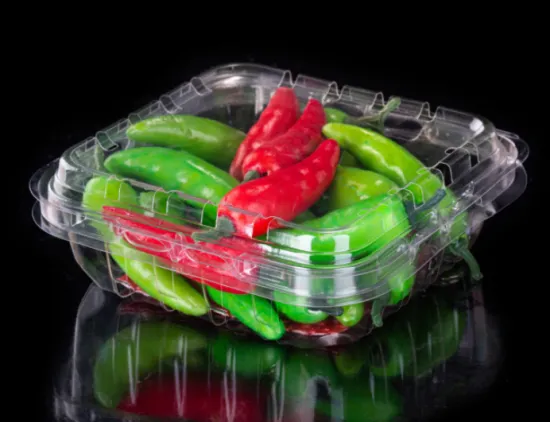 Multi-specification vegetable clamshell packaging box