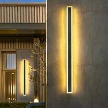 Modern outdoor linear wall lamps