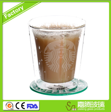 200ml Free Sample Handmade High Borosilicate Glass Double Wall Glass Coffee Cup