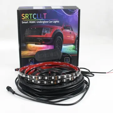 Car Led light 12V Accessories Decorative Car 12W digital RGB led light Strip Easy to Install