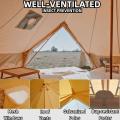 Canvas Family Bell Tents with 2 Stove Jacks