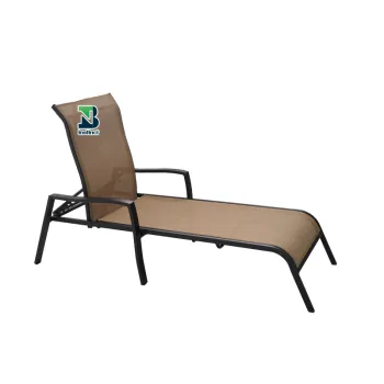 Factory Price Outdoor Garden Waterproof Sun Bed with Handrail
