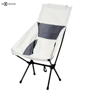 Portable Camping Chair, Compact Ultralight High Back Moon Chairs with Carry Bag for Hiking Festival Travel Beach Fishing Backpack