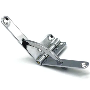 Unique 7-Character Fan-Shaped 95-Degree Open Angle K Chrome Metal Quadrant Hinge for Cigar Boxes