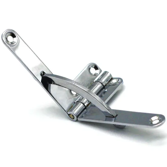Unique 7-Character Fan-Shaped 95-Degree Open Angle K Chrome Metal Quadrant Hinge for Cigar Boxes