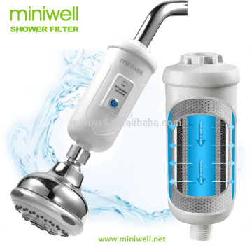 miniwell L730 chlorine Filter with shower head, high output Removing chlorine for spa bathing miniwell L730