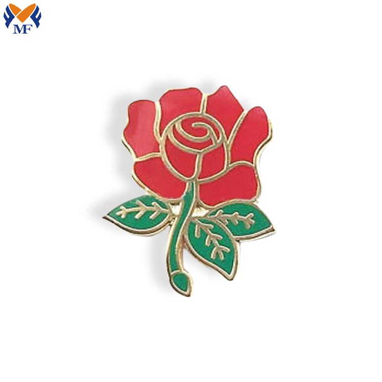 Lapel Pin Flower Gold