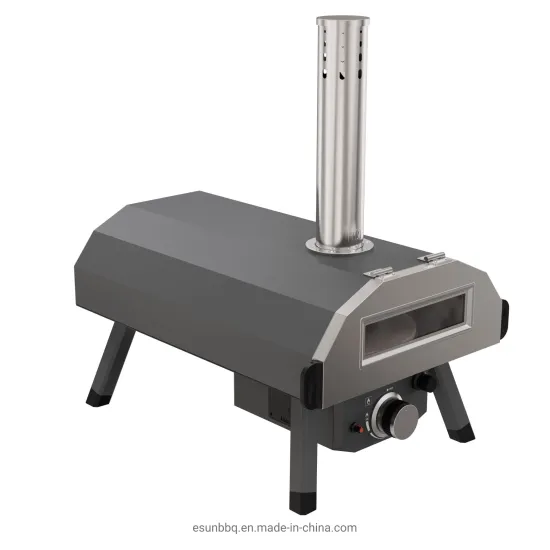 New Coming for 2023 Gas and Wood Pellet Dual Fuel Portable Commercial Pizza Oven Grill with Rotate Pizza Stone Motor Bakery Equipment