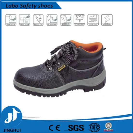 Labo Safety cheapest men's steel toe anti static safety shoes black steel safety shoes