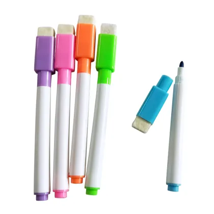 OEM Hot Selling Non-Toxic Multicolor Erasable Whiteboard Markers with Eraser