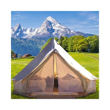 Two-Person Canvas Bell Tents for All Four Seasons
