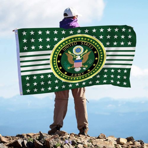 USA Army Printed Polyester Custom Logo Flags