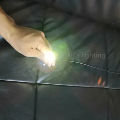 Wholesale Black PE Jacket Cladding End Shine PMMA Fiber Optic Cable: 0.75mm to 8.0mm