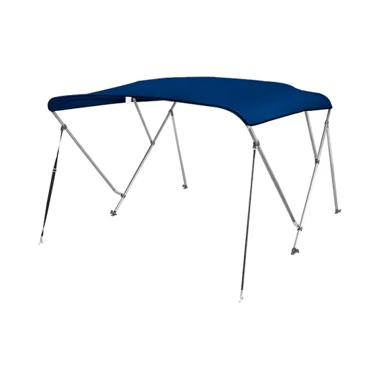 New Navy Blue Deck Boat 4 Bow Aluminum Bimini Boat Cover on Sale