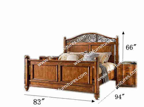 Latest Design Chinese Luxury Wooden Princess Bed