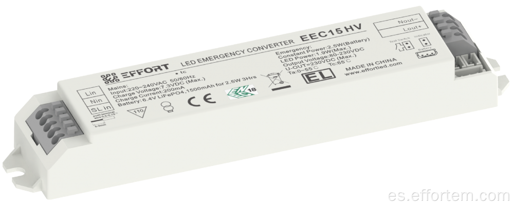 Traje EEC15HV para cables de energía para la fuente de alimentación