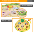 Hot venditi plastica educativi bambini Whack un tappetino da gioco talpa