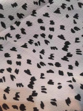 Polyester Spandex Bubble Crepe Baskılı Kumaş