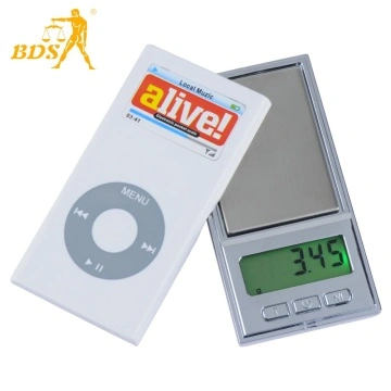 100/200/500g Mini Digital Pocket Scale Used for Tea, Jewelry, Pill, Food  Weighing (BRS-PS03) - China Pocket Scales, Square Pocket Scale