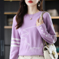 All wool New Jersey sweater for women