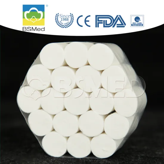 100% Hot Sale Pure Bleached Dental cotton roll