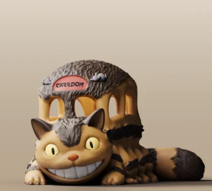 Custom 3D Printed Totoro Knick-Knacks