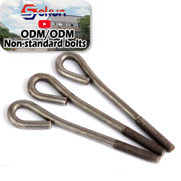 Secure Foundation Solutions: Embedded Inch L Type Anchor Bolt Set with Nut for Construction Accessories