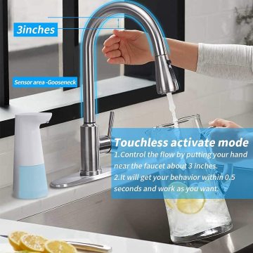 Pull Down Sprayer Touchless Kitchen Faucet