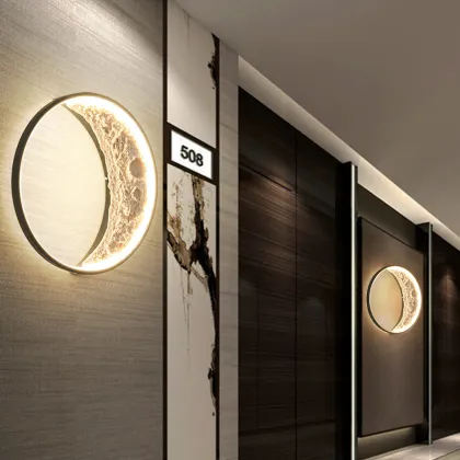 Moon Wall Light 80cm 100cm LED Half Moon Light