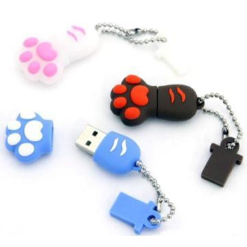 bear paw usb flash drive, customed color available