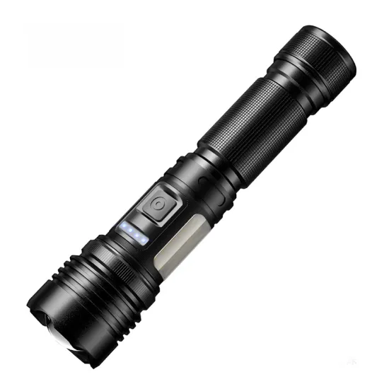 RTS Aluminum Alloy Telescopic Flashlight with Type-C Magnet Frameless White Remote and 7 Modes