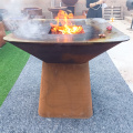 Garden Party Rusty Corten Steel Metal Barbecue