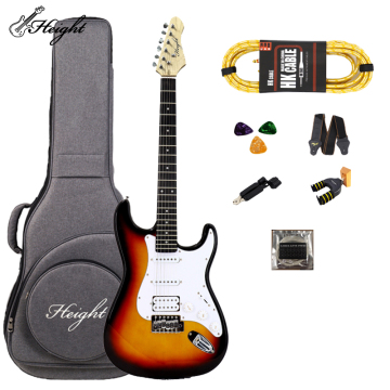 Affordable 6-String OEM ST Electric Guitar Crafted from Solid Bass Wood