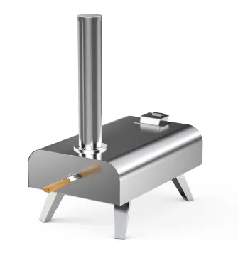 12" Wood Fired Pellet Pizza Ovens Portable Stainless Steel Cooking Pizza Maker Pizza Oven Countertop