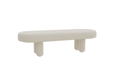 Structured Footrest Bench