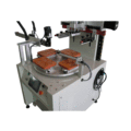 Máquina de impresión de pantalla giratoria con descarga de robot