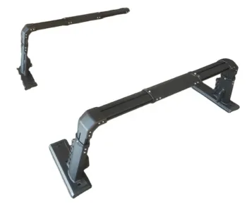 Black Sports Roll Bar for Toyota Tundra 2014-2020 with Luggage Side Box