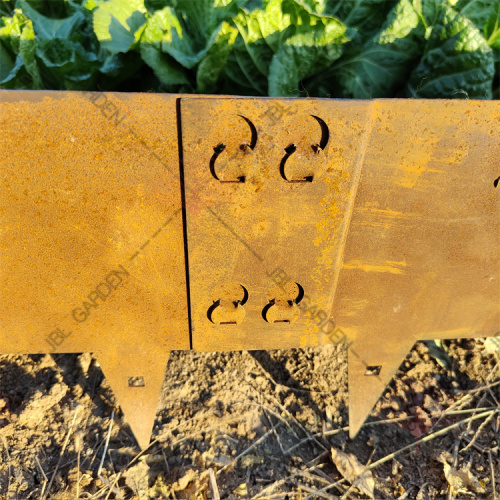 Corten Steel Metal Flower Grass Edging