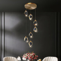 Lustres de cristal preto LEDER para quarto