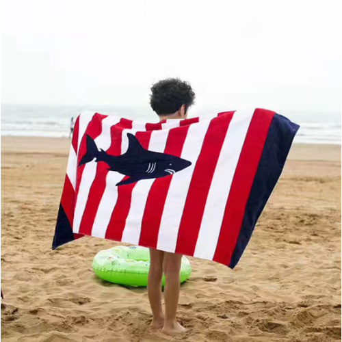 100% cotton velour printed beach towel bath towel