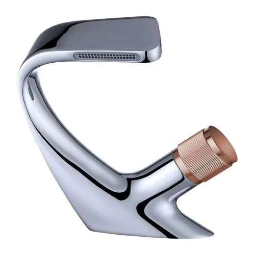 Artistic Single Handles Luxury Golden Gooseneck Swan Birds Brass Bathroom Wash Basin Faucet