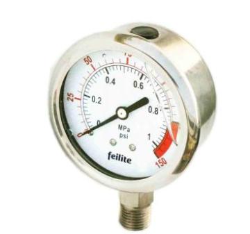 Steel Stainless Liquid Filled Pressure Gauge 