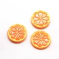 Super Quality Simulation Orange Slice Resin Cabochon For DIY Toy Phone Shell Ornaments Or Kids Bedroom Decor