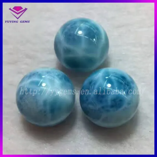 Blue Larimar Spheres Price Natural Gemstone Beads